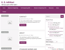 Tablet Screenshot of gdadhikari.com.np